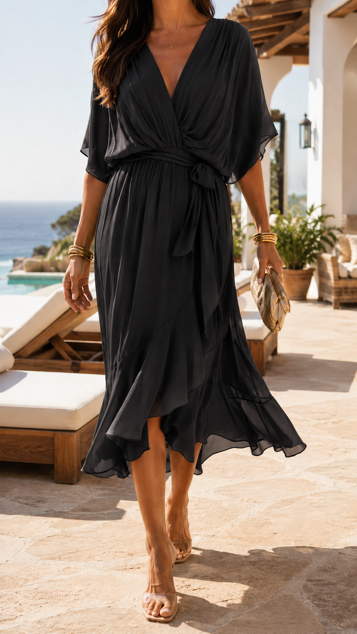 Calypso | Mediterranean Flowing Dress