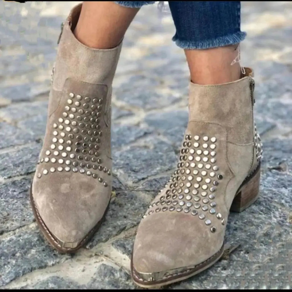 Lily | Studded Edge Boots