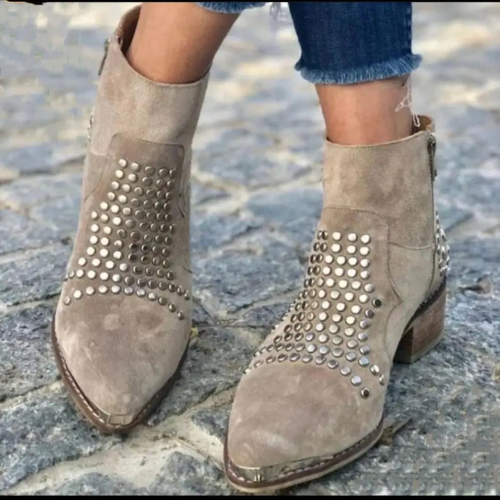 Lily | Studded Edge Boots