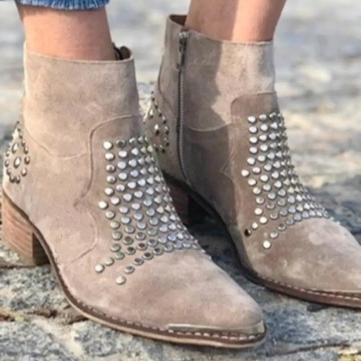 Lily | Studded Edge Boots