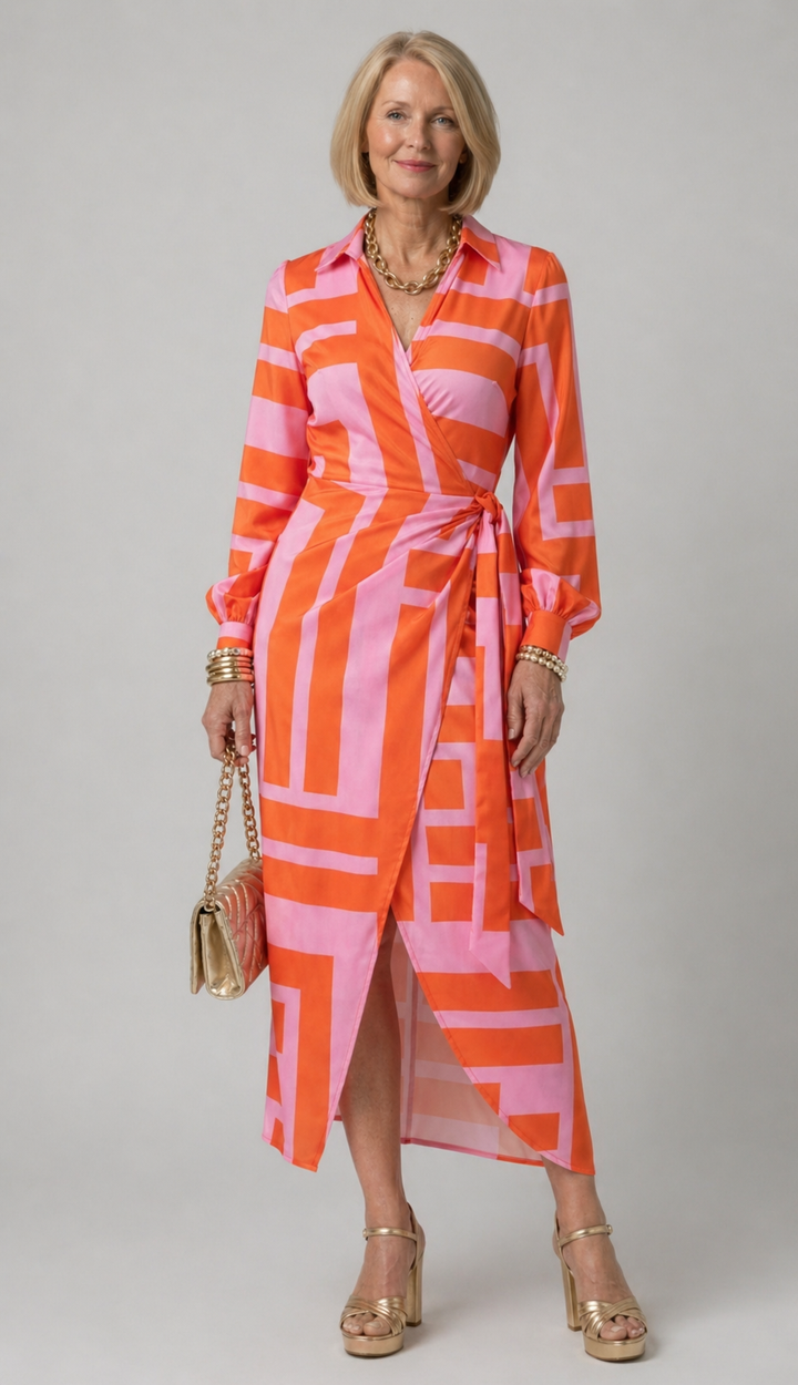 Nora | Printed Wrap Dress