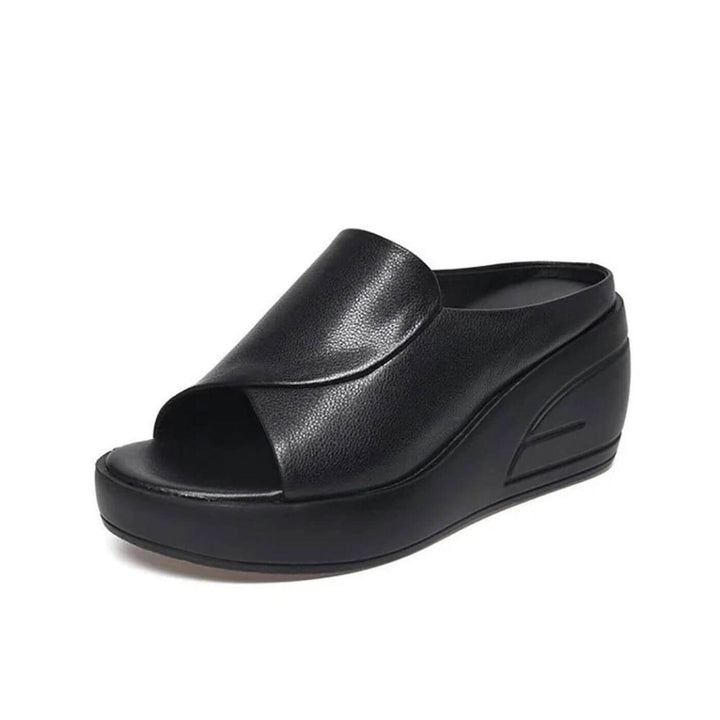 Eliza | Supportive Slip-on Wedge Sandals