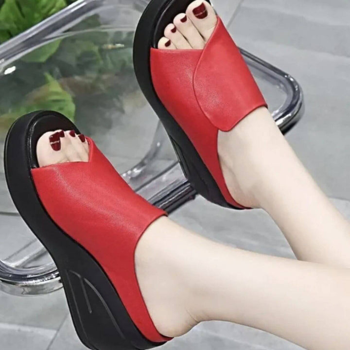 Eliza | Supportive Slip-on Wedge Sandals