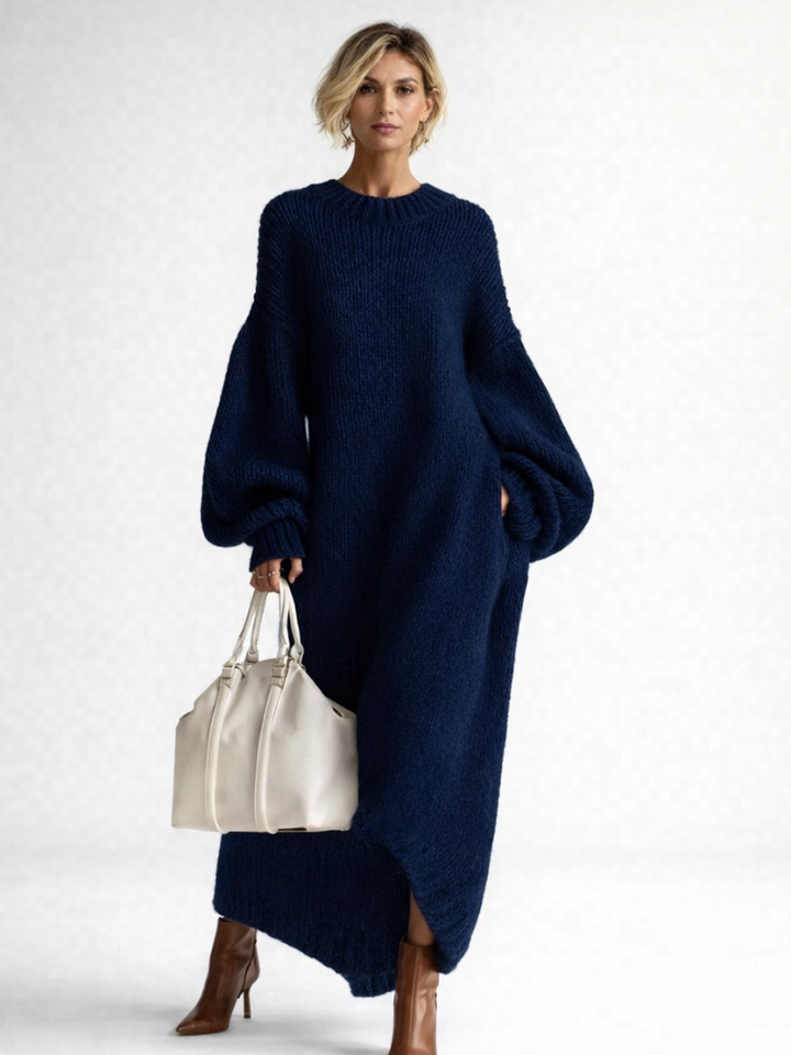 Valeria | Oversized Knit Maxi Sweater Dress