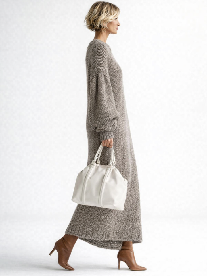 Valeria | Oversized Knit Maxi Sweater Dress