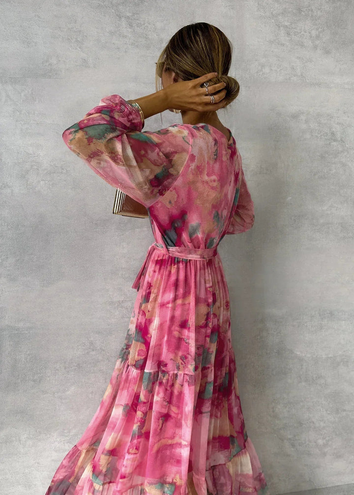 Lydia | Wrap Dress with Floral Print
