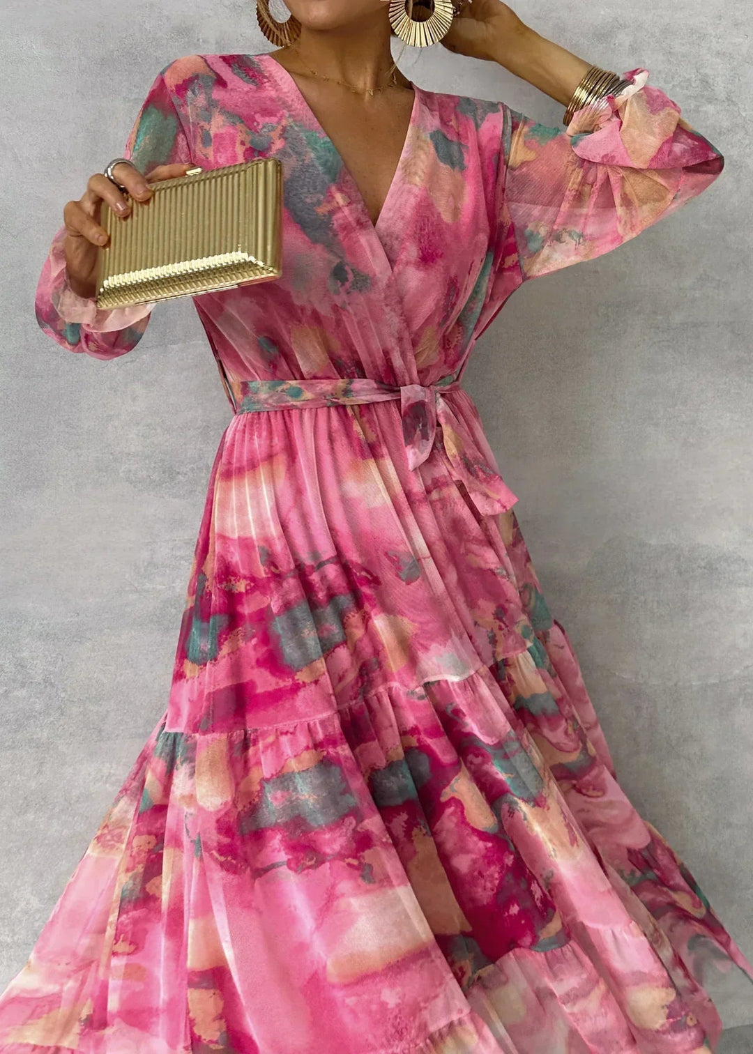 Summer | Wrap Dress with Floral Print