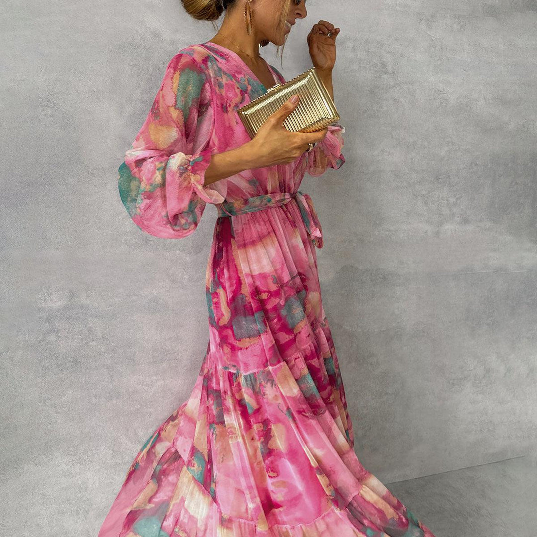 Lydia | Wrap Dress with Floral Print