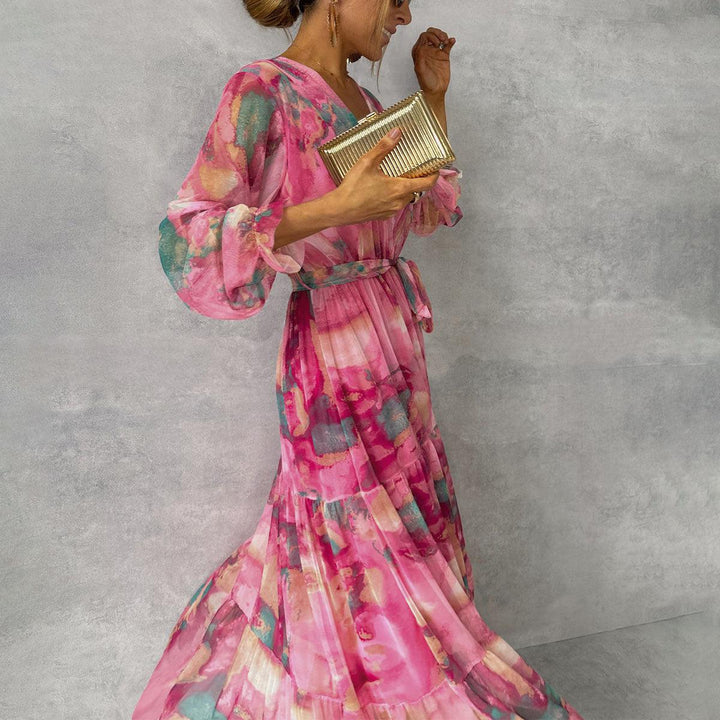Lydia | Wrap Dress with Floral Print