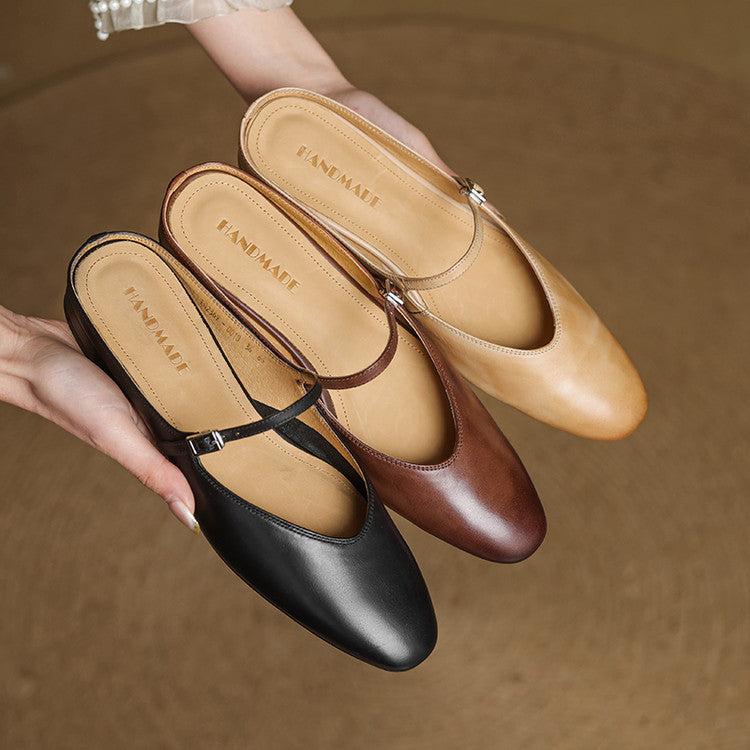 Marvyn | Pointed-Toe Mary Jane Mules