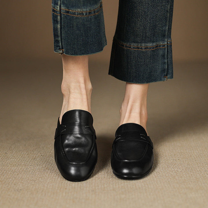 Serin | Classic Penny Loafer Mules