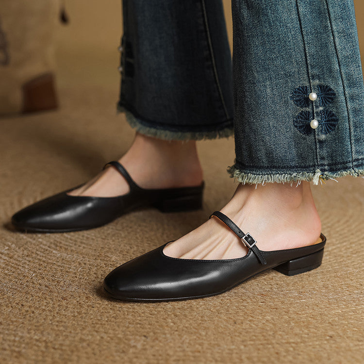 Marvyn | Pointed-Toe Mary Jane Mules