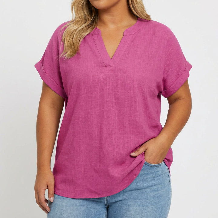 Vienne | Relaxed V-Neck Blouse
