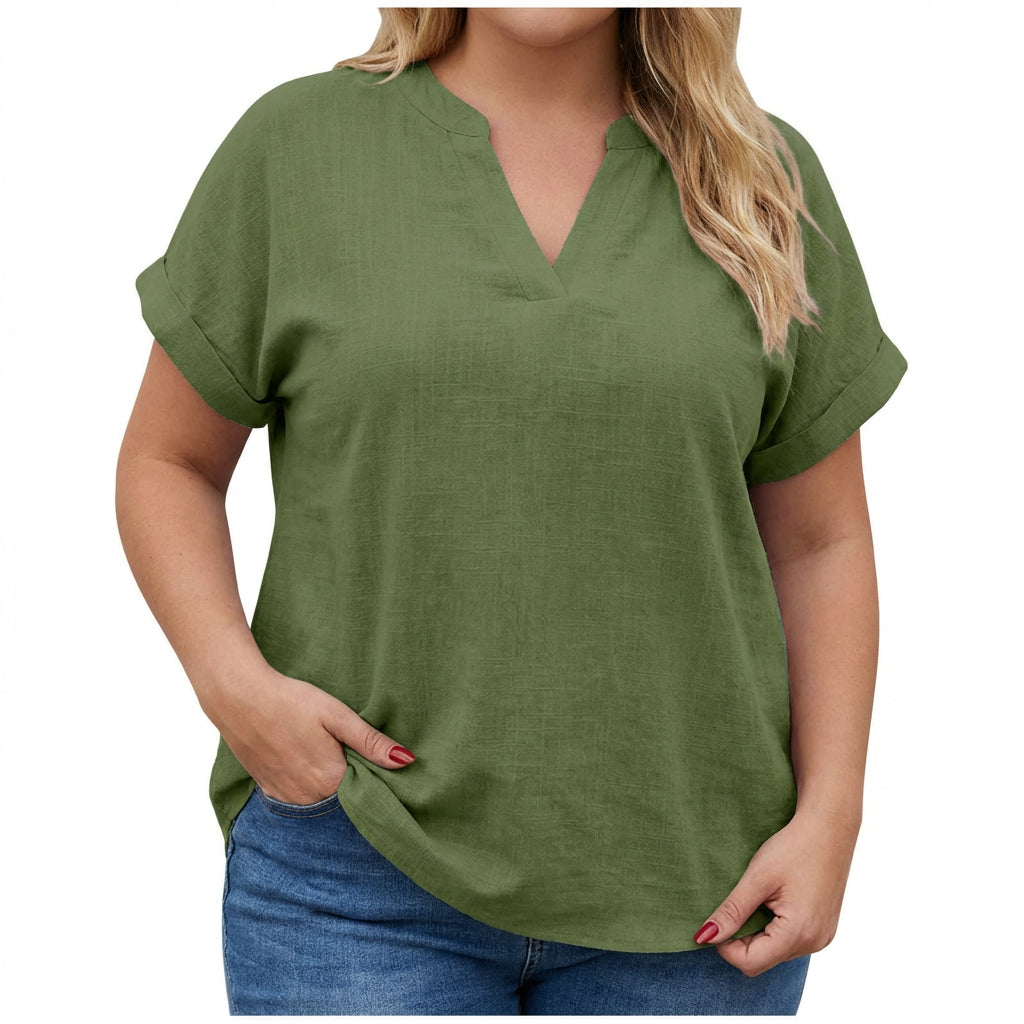 Vienne | Relaxed V-Neck Blouse