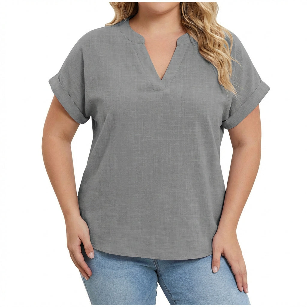 Vienne | Relaxed V-Neck Blouse