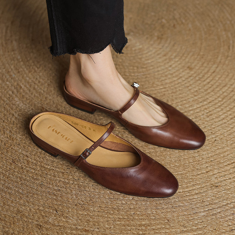 Marvyn | Pointed-Toe Mary Jane Mules