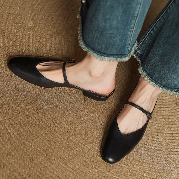 Marvyn | Pointed-Toe Mary Jane Mules