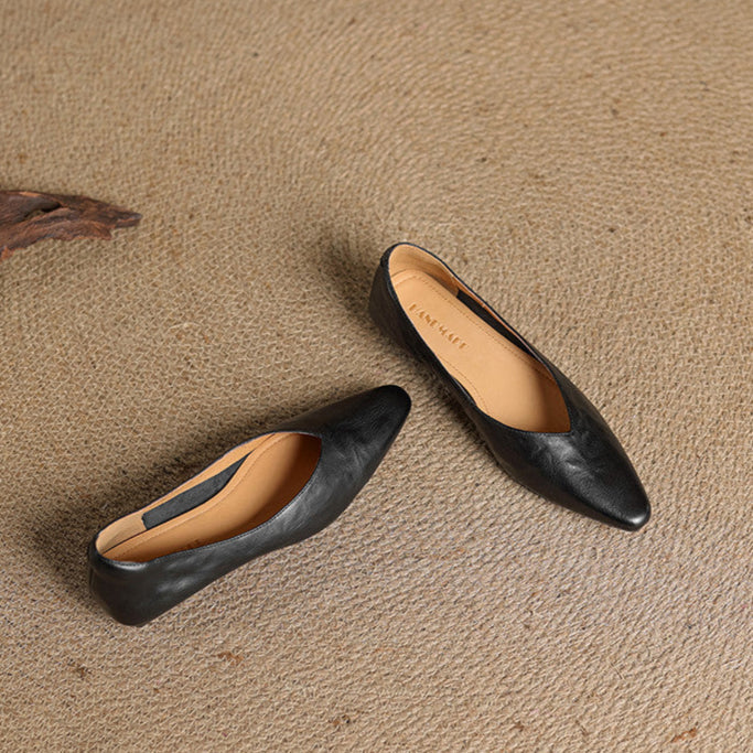 Valmir | Pointed-Toe Minimalist Flat Mules