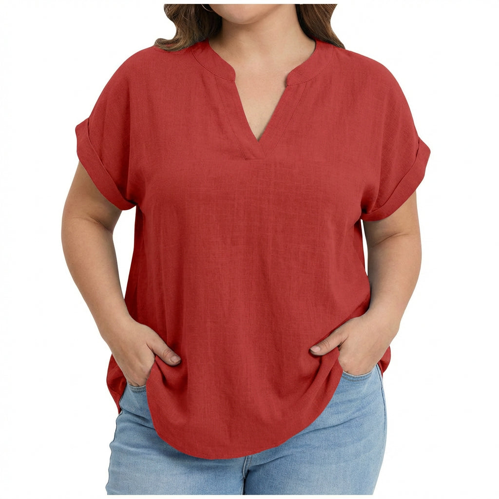Vienne | Relaxed V-Neck Blouse