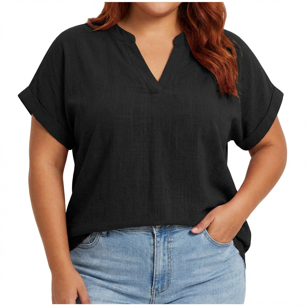 Vienne | Relaxed V-Neck Blouse