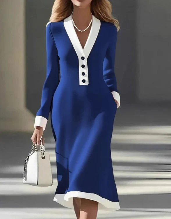 Kaylin Stylish Long-Sleeve Dress