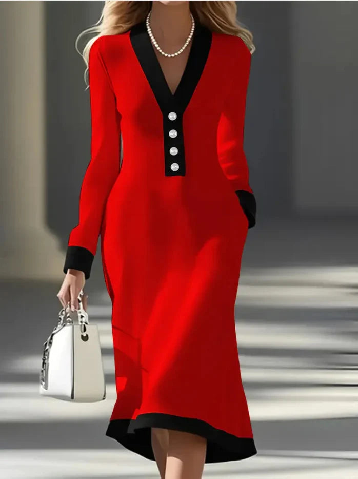 Kaylin Stylish Long-Sleeve Dress