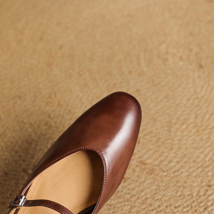 Marvyn | Pointed-Toe Mary Jane Mules
