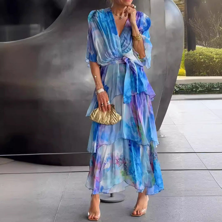 Eliza | Layered Floral Sun Dress