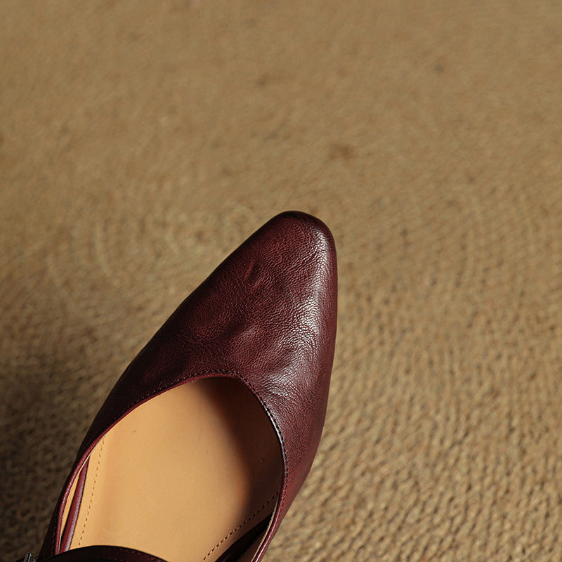 Vintage Real Leather Mules
