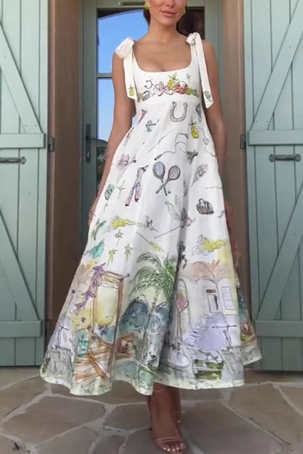 Sandra | Elegant Printed Maxi Dress