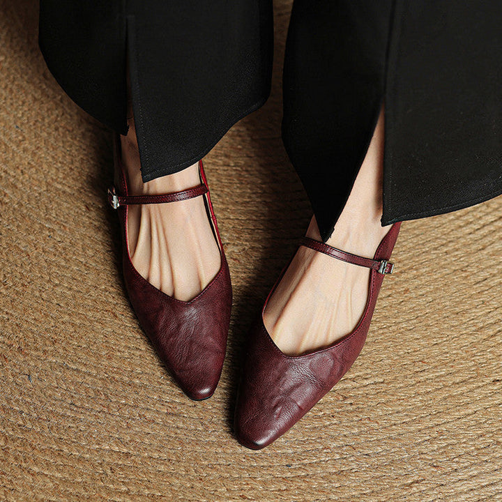 Vintage Real Leather Mules