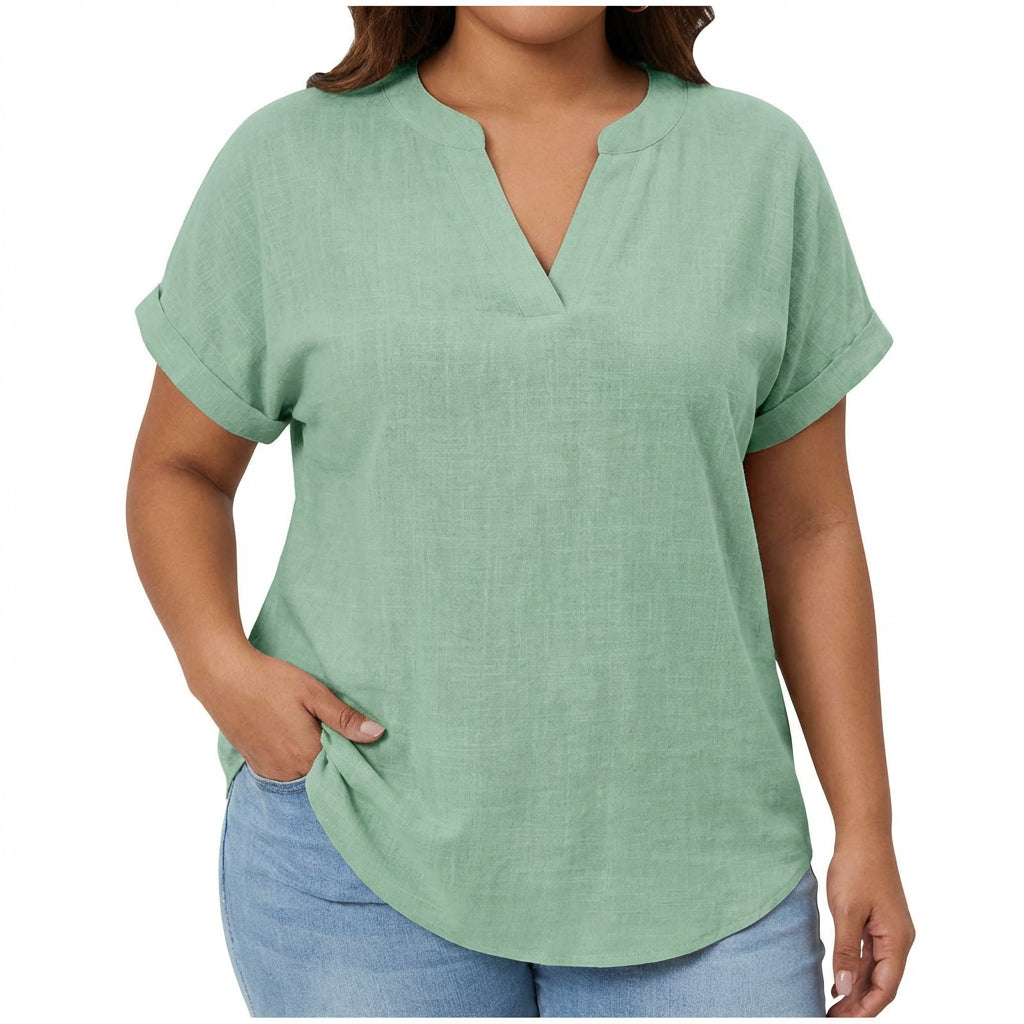 Vienne | Relaxed V-Neck Blouse