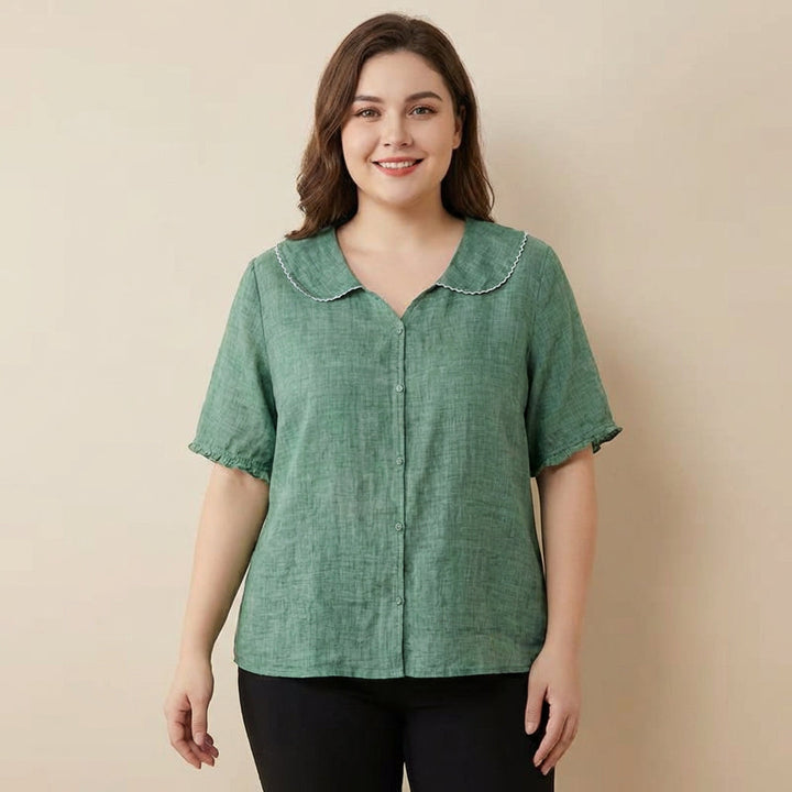 Calliope | Vintage Blouse with Button Detail