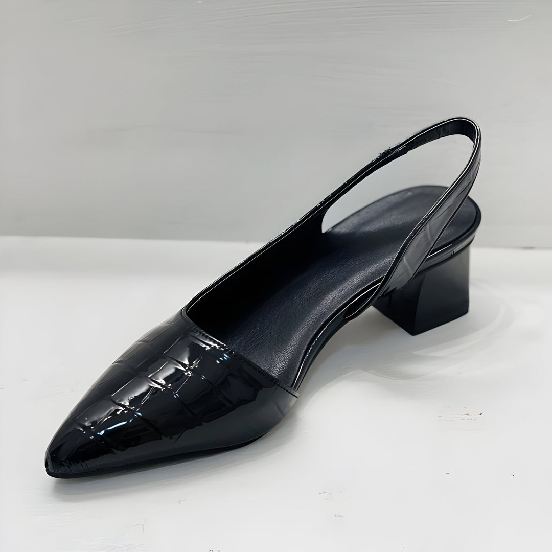 Supportive Comfortable Real Leather Heels