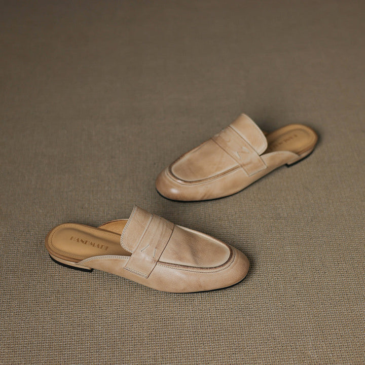 Serin | Classic Penny Loafer Mules