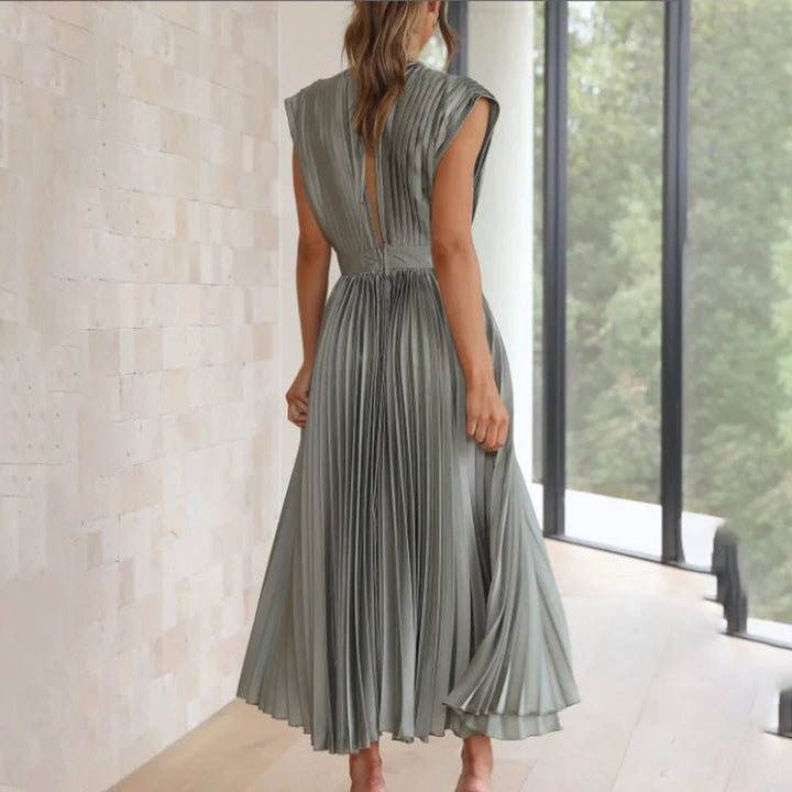 Lily | Timeless Pleated Midi Dress