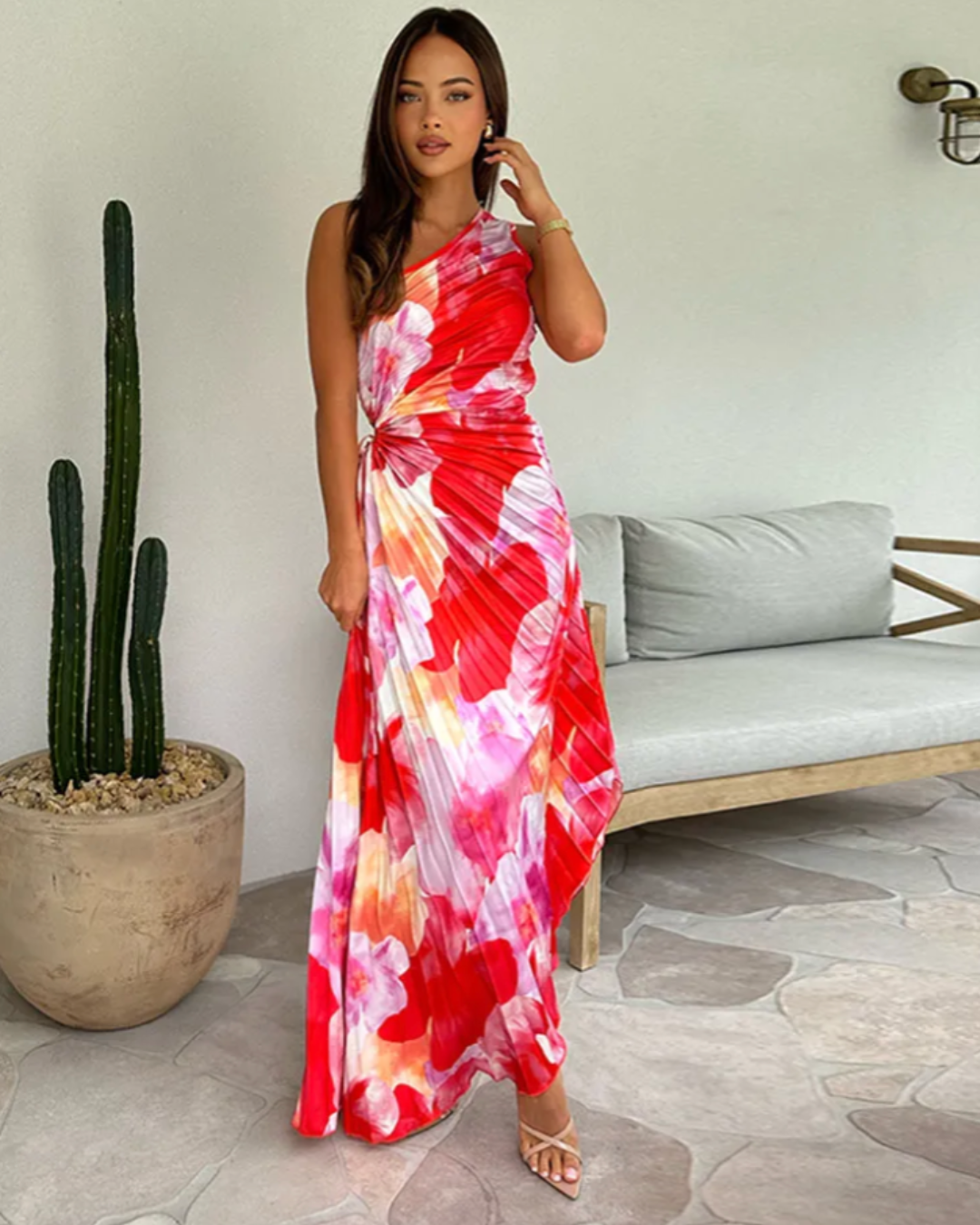 Alice | Vibrant Tropical Evening Dress