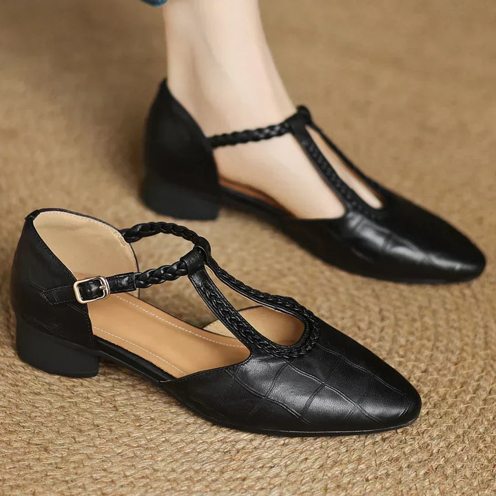 Lily | Leather Mary Janes