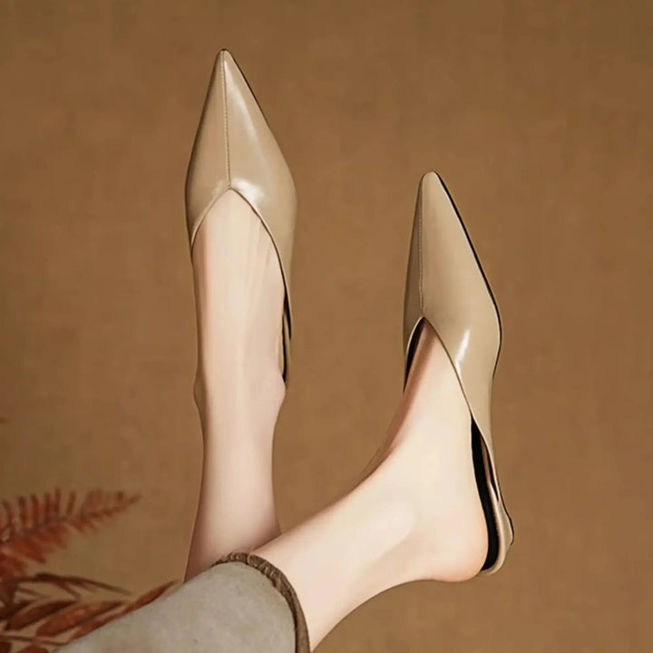 Eneva | Pointed-Toe Minimalist Slip-On Mules