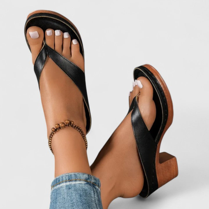 Supportive Occasion Real Leather Heels