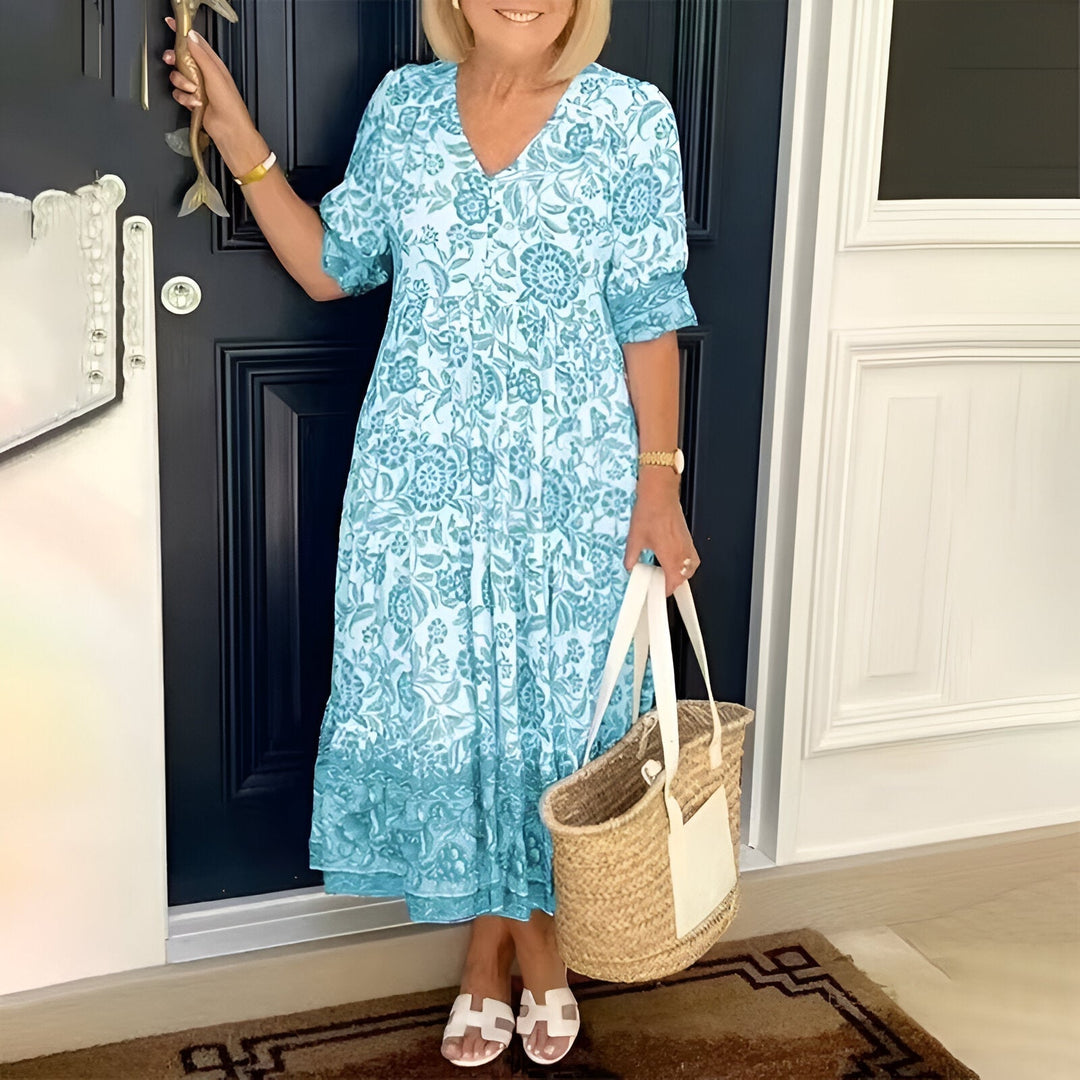 Rosetta | V-Neck Bohemian Dress