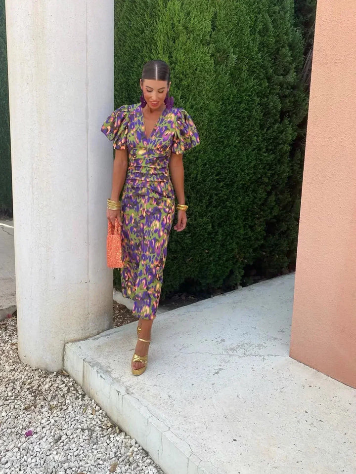 Anna | Dress with Puff Sleeves