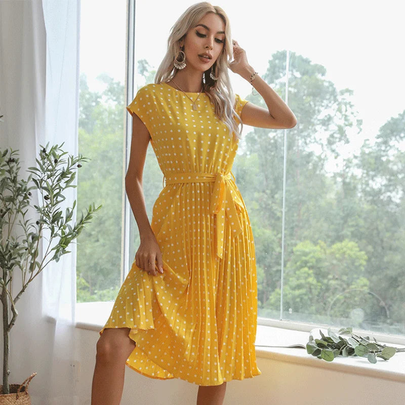 Beth | Polka Bloom Dress