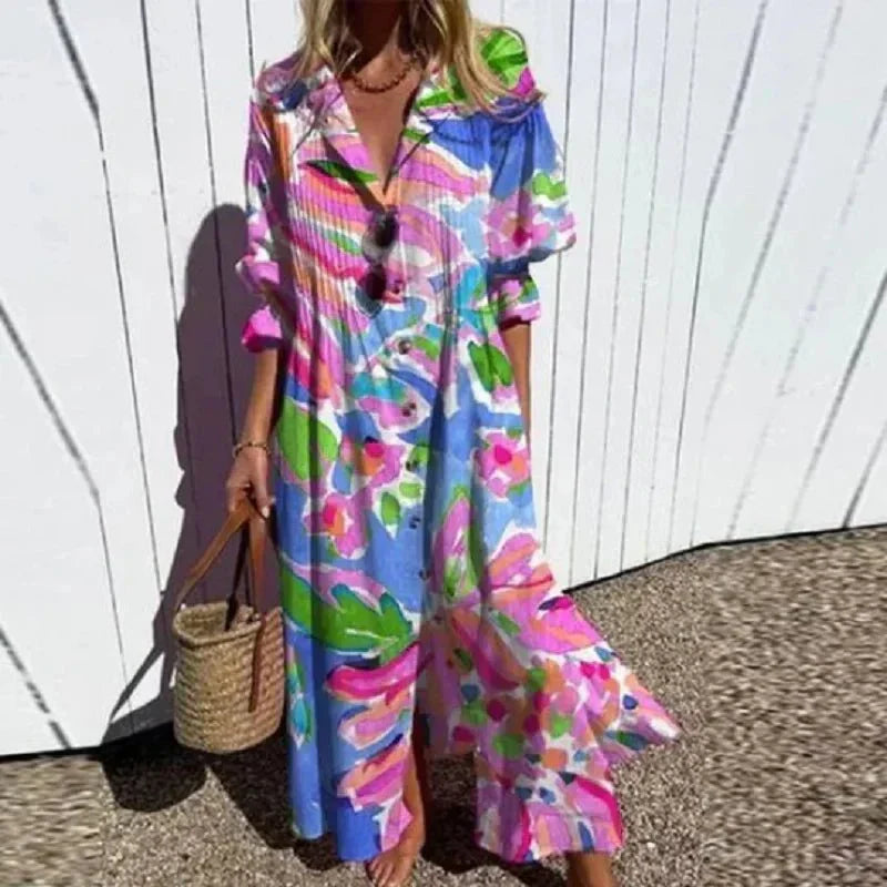 Soleil | Breezy Boho Maxi Dress-