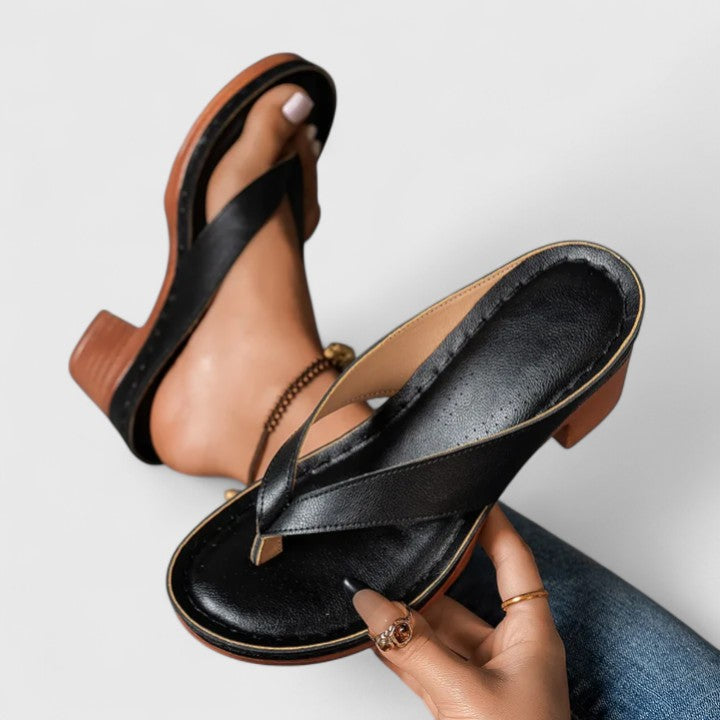 Supportive Occasion Real Leather Heels