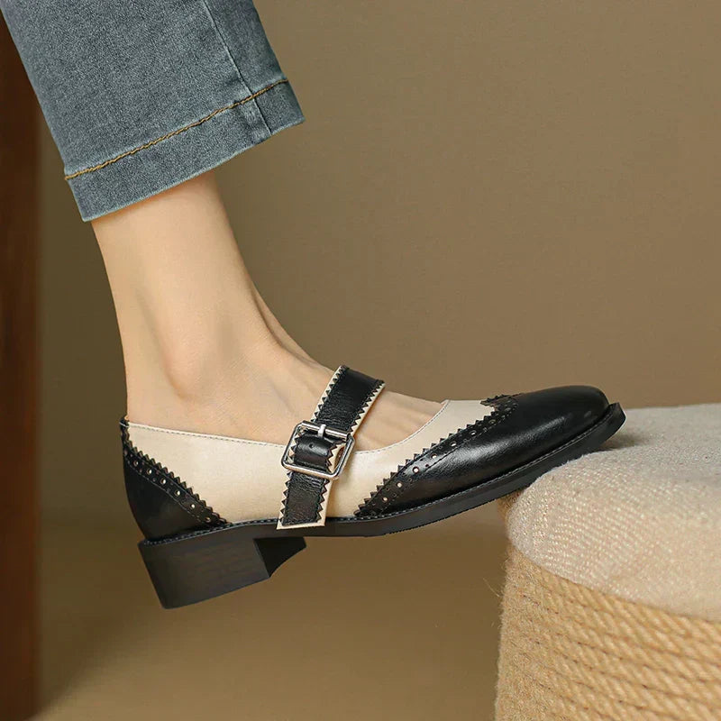 Miana Real Leather Mary Janes