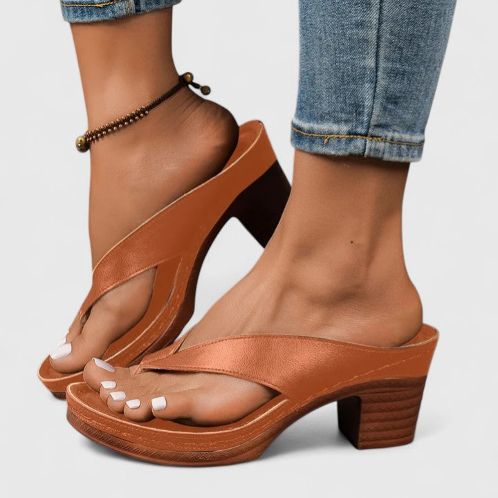 Supportive Occasion Real Leather Heels