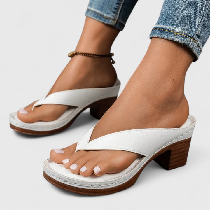 Supportive Occasion Real Leather Heels