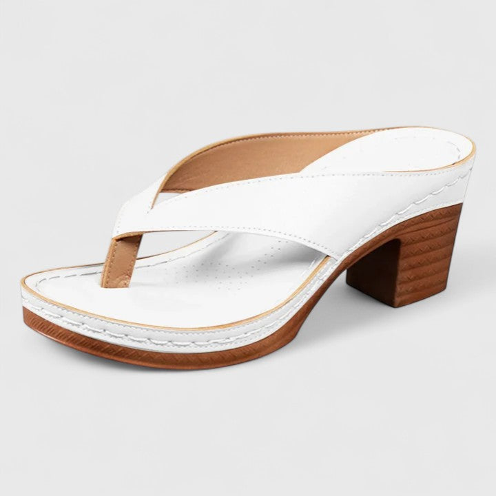 Supportive Occasion Real Leather Heels