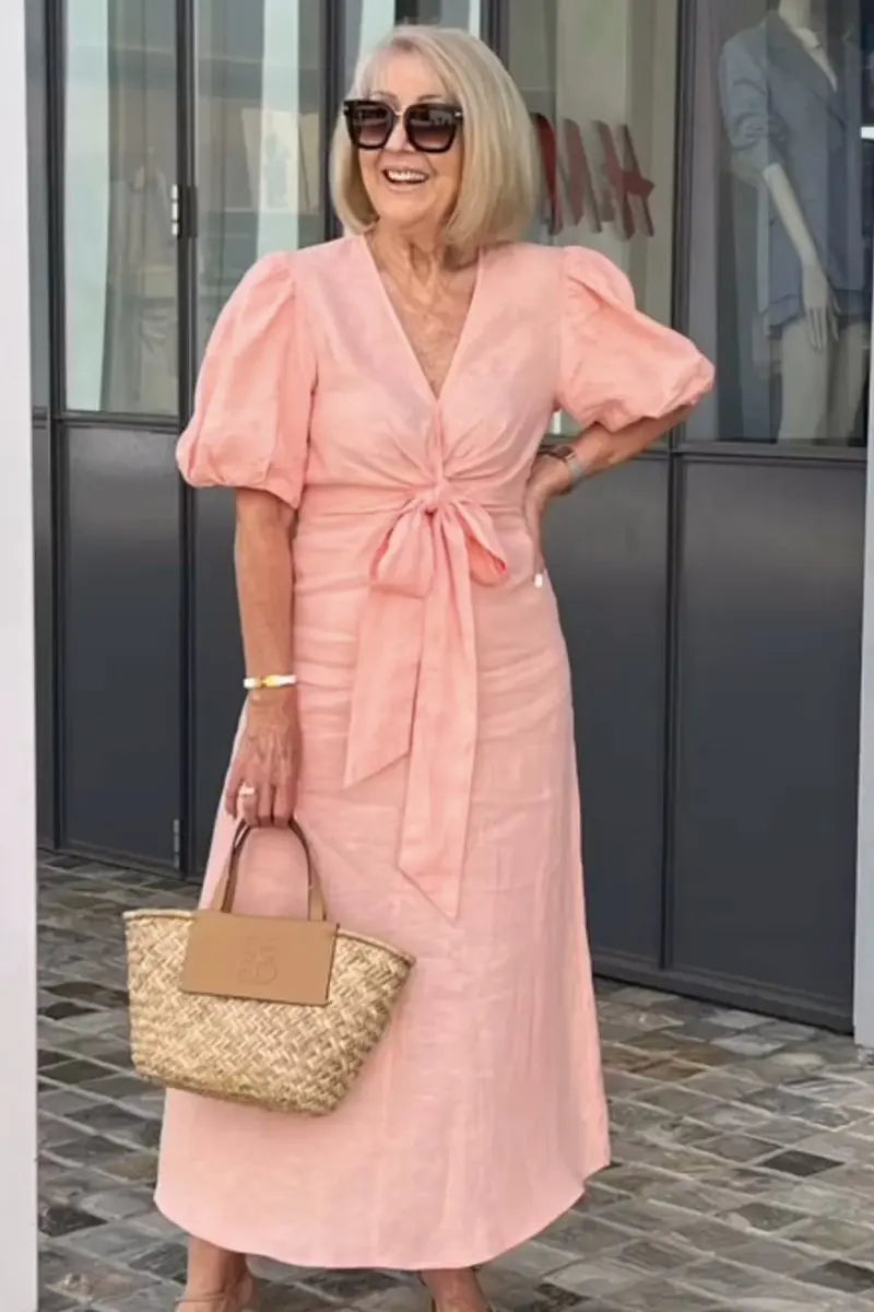 Natasha | Elegant V-Neck Dress